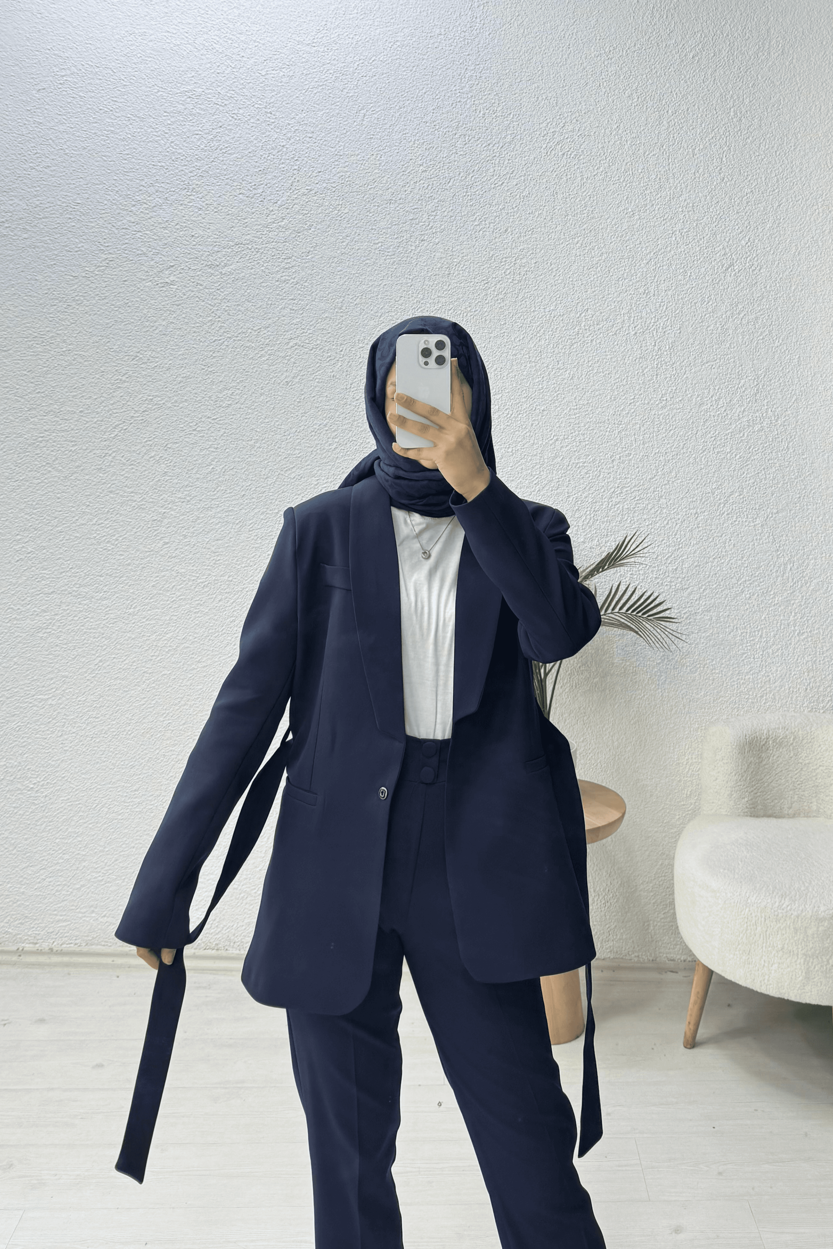 Kruvaze Yaka Blazer Ceket 