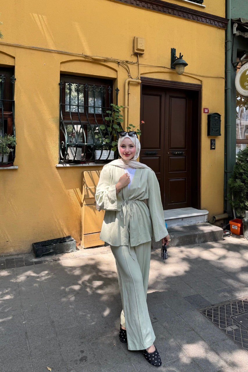 Taşlı Premium Takım - Yeşil