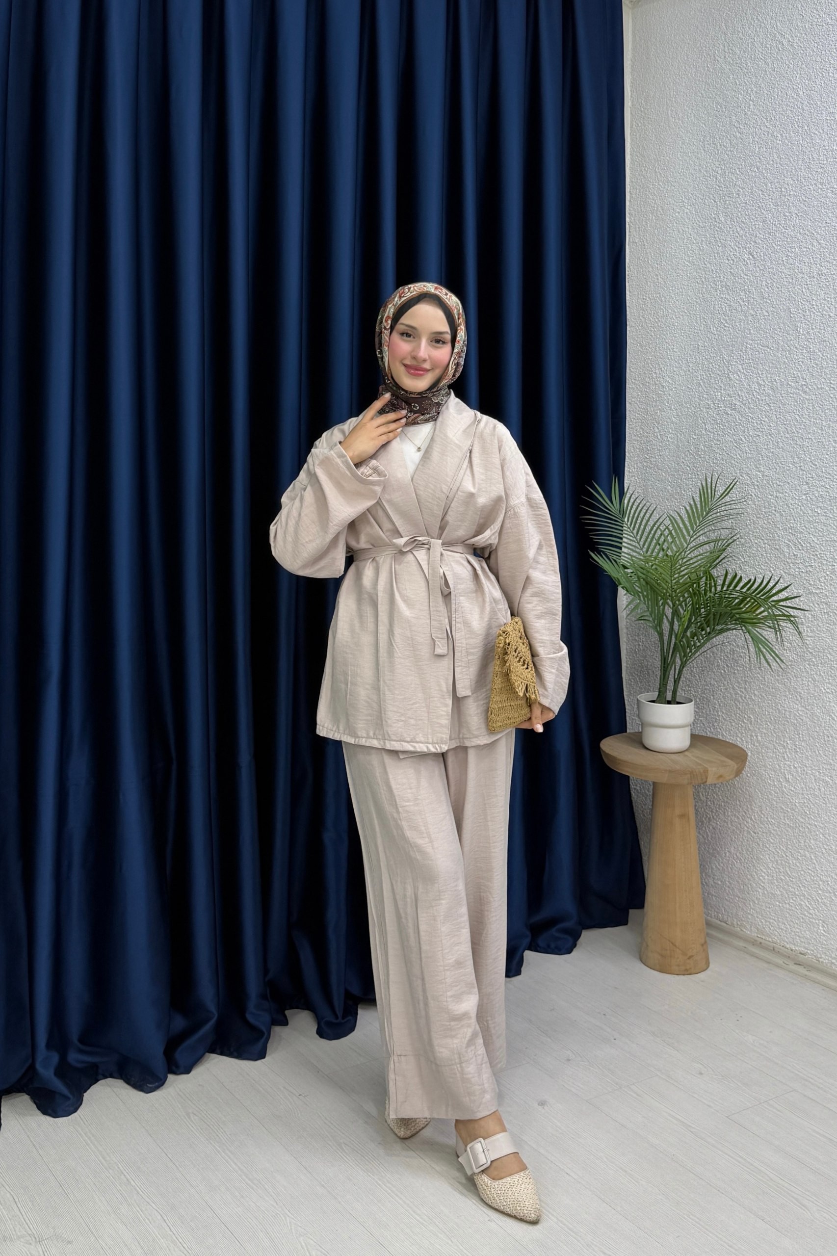 Kimono Takımı - Krem