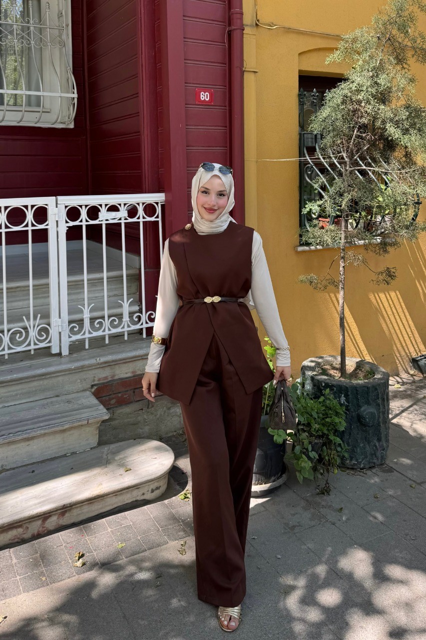 Yelekli Pantolon Takım