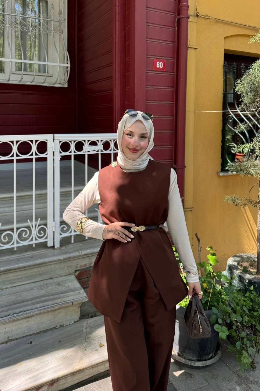 Yelekli Pantolon Takım