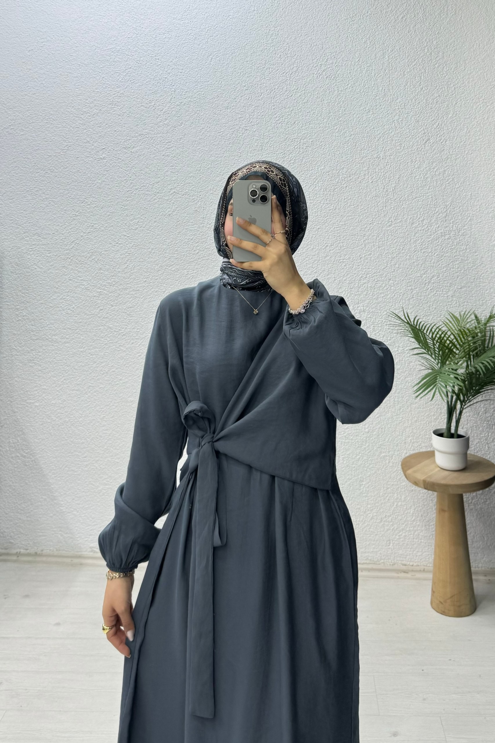 Yandan Bağlamalı Elbise 