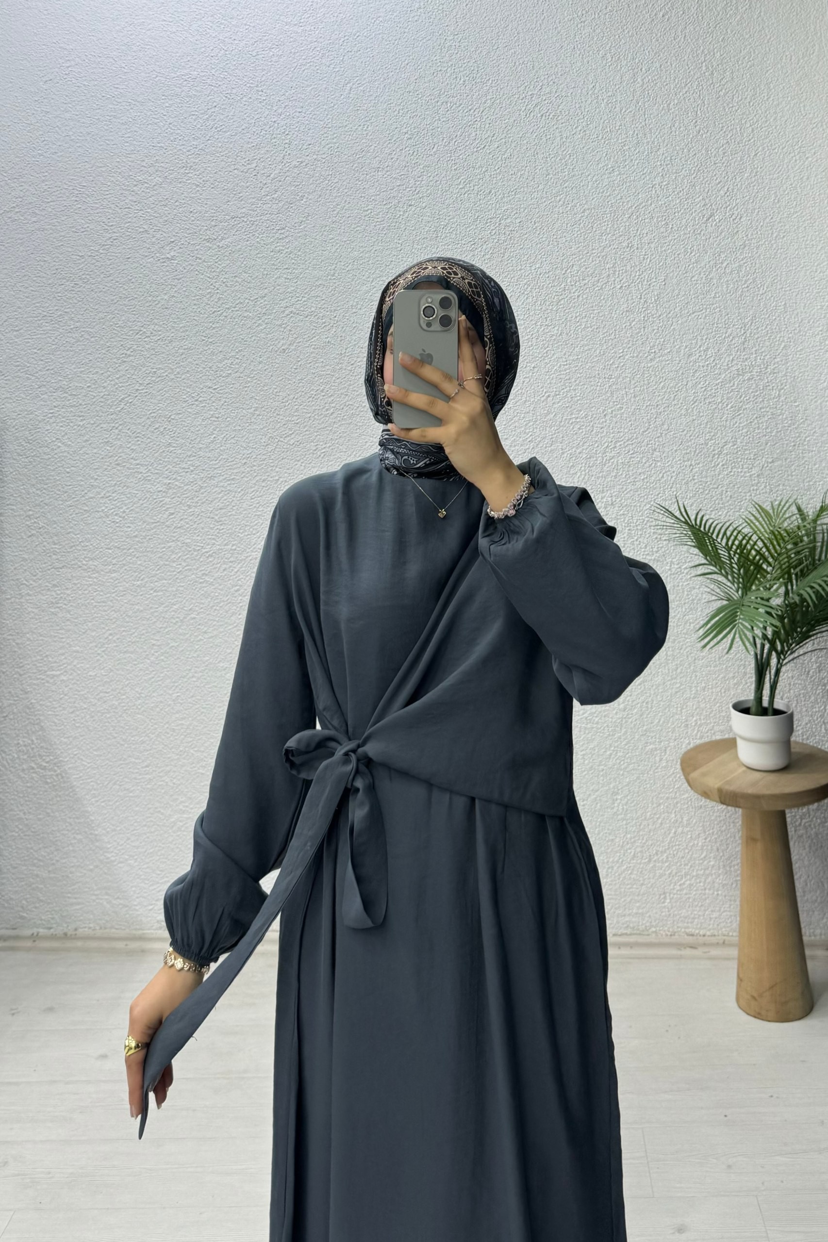 Yandan Bağlamalı Elbise 