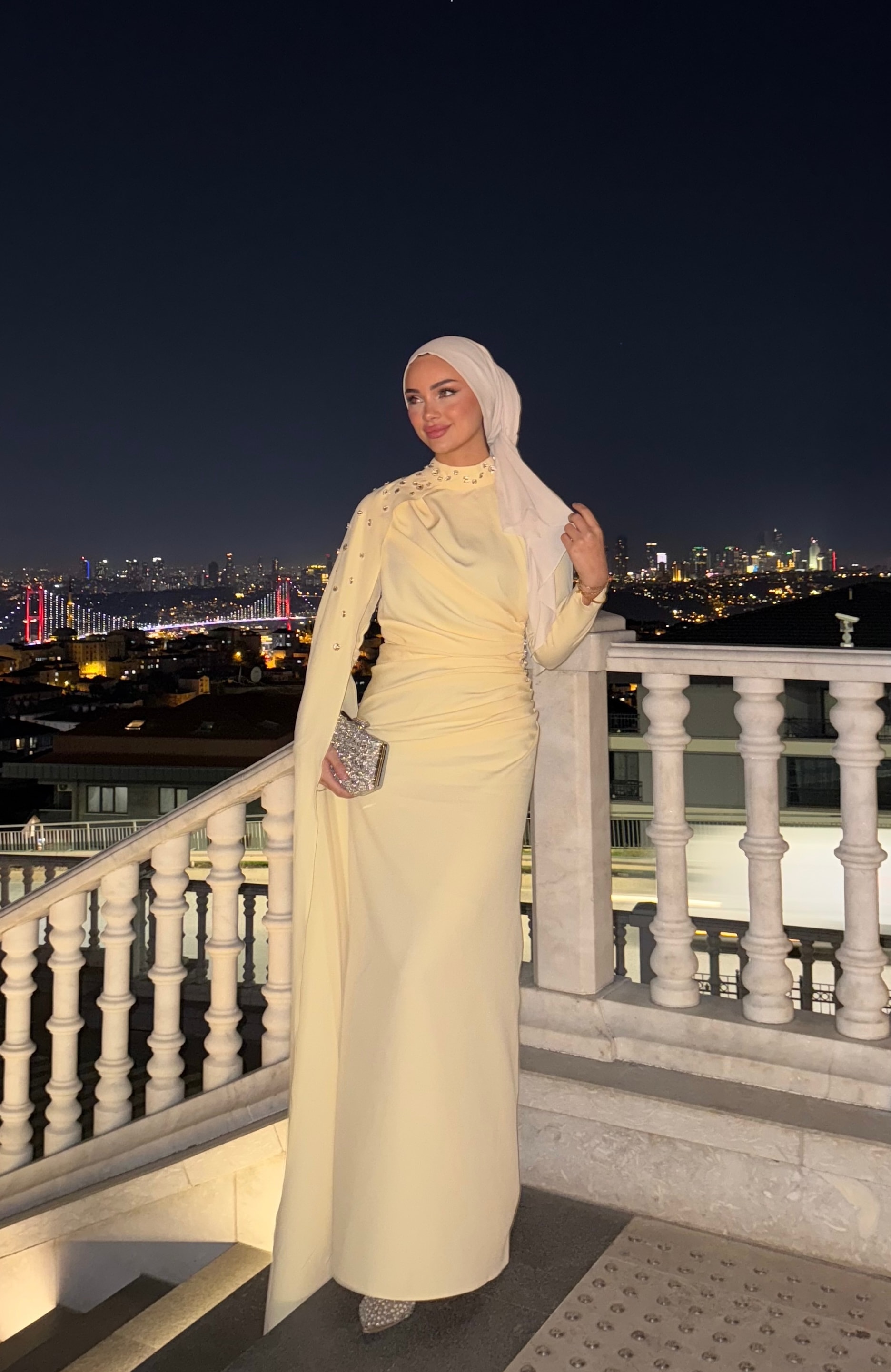 Serena Taşlı Elbise (ÖN SİPARİŞ) - Sarı