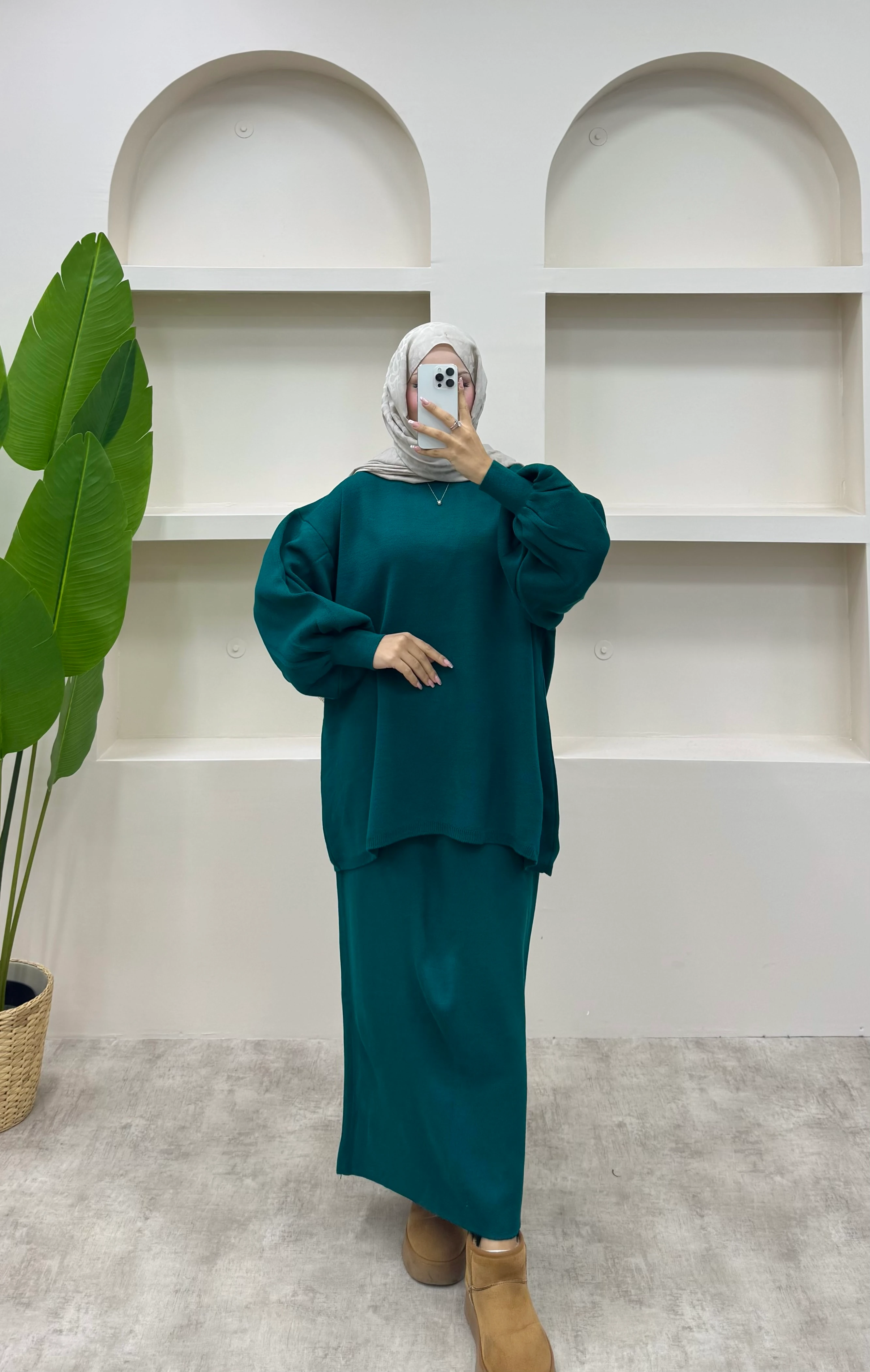 Triko Etekli Takım - Yeşil