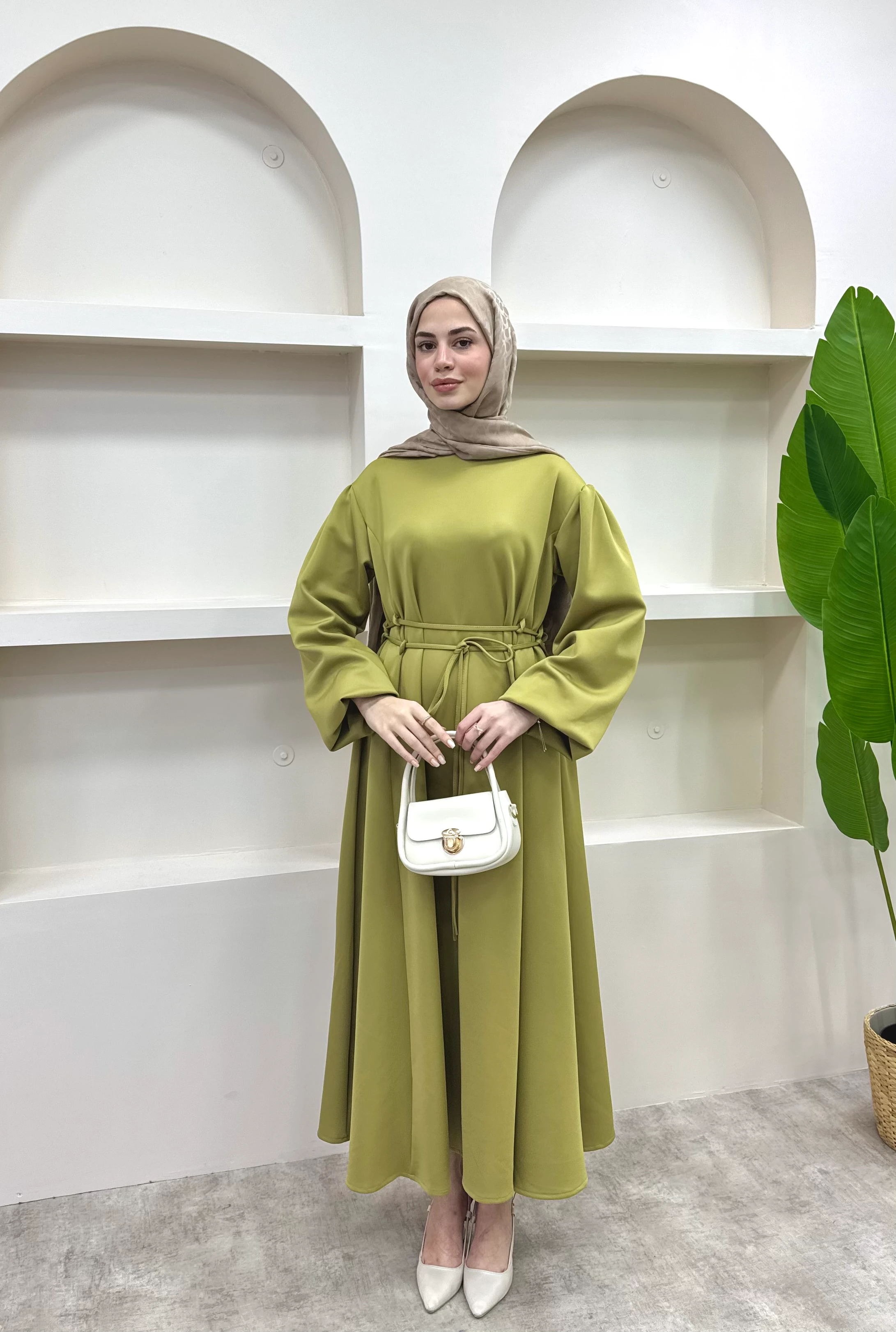 Melly Bağlamalı Scuba Elbise