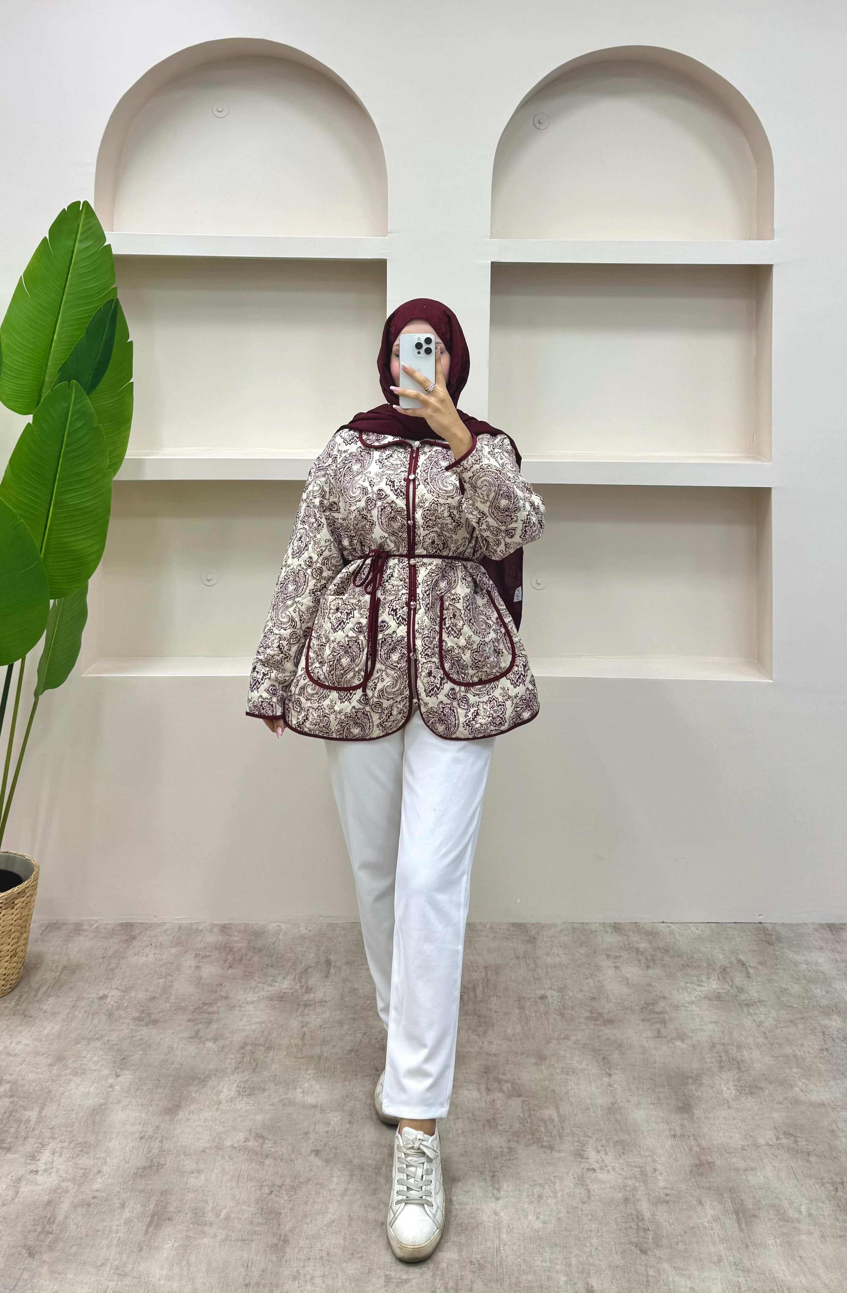 Biye Detaylı Etnik Desen Ceket 