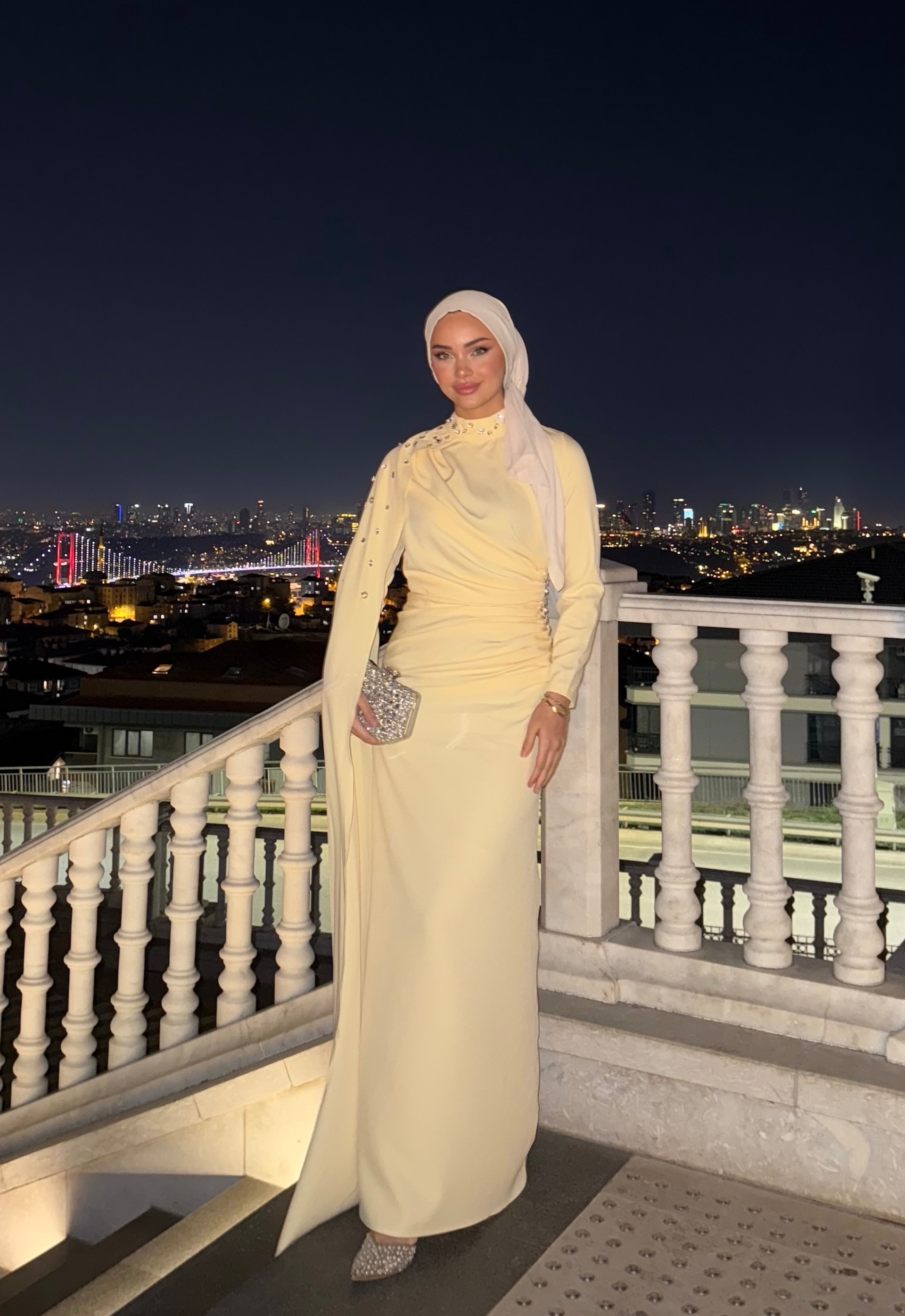 Serena Taşlı Elbise (ÖN SİPARİŞ) - Sarı