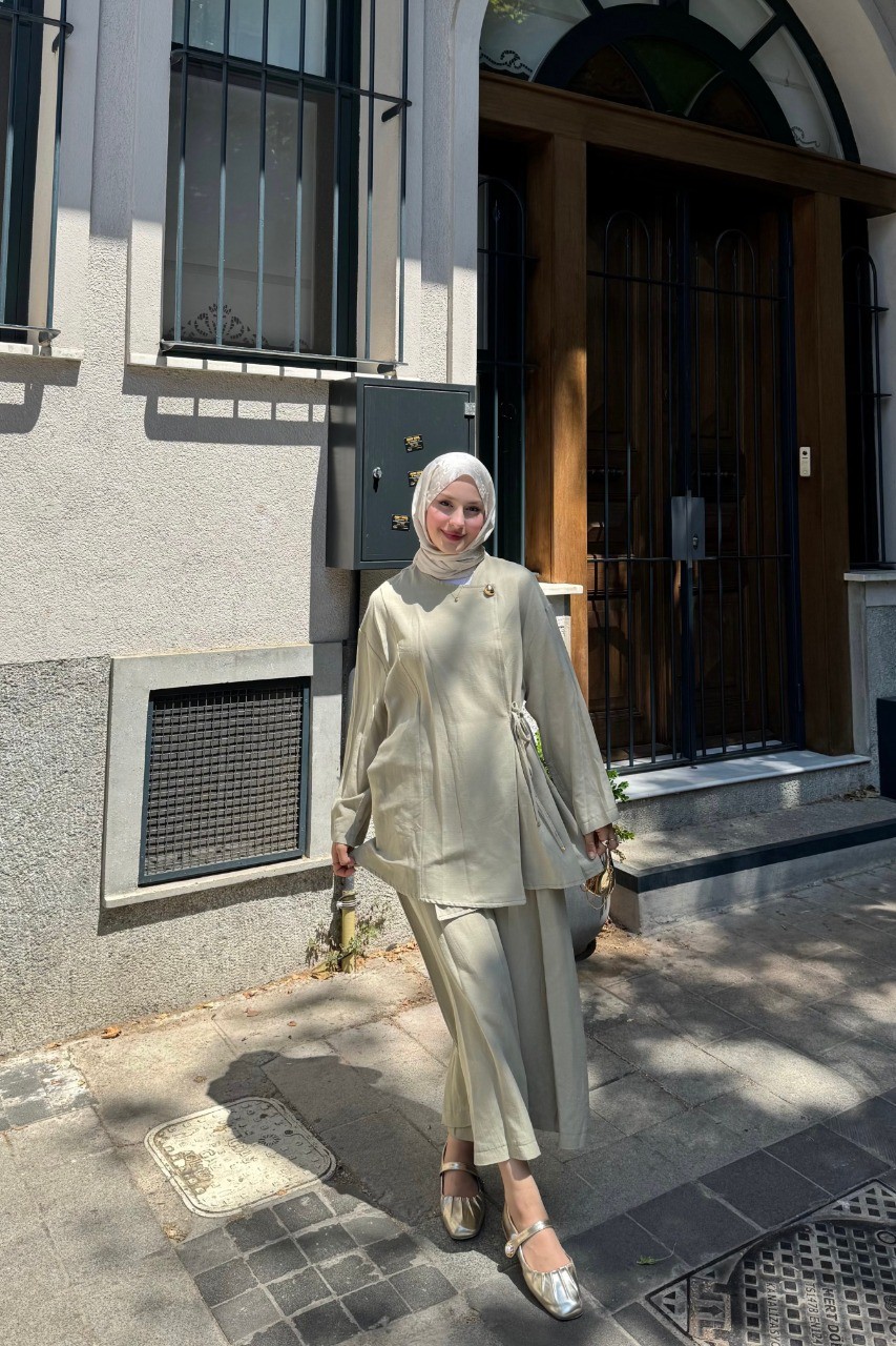 Geniş Kesim Pantolon Takım 