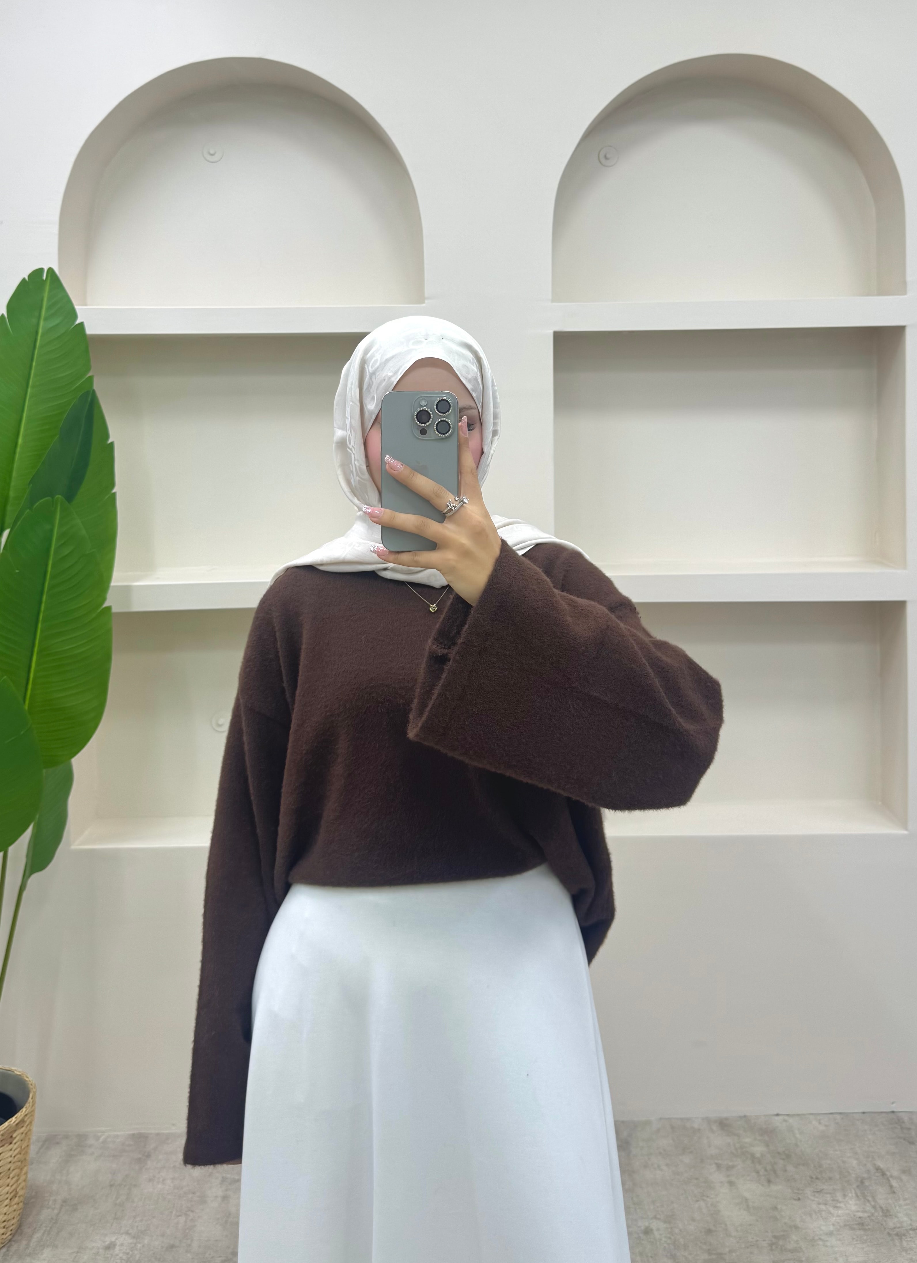 Lidya Angora Kazak - Kahverengi