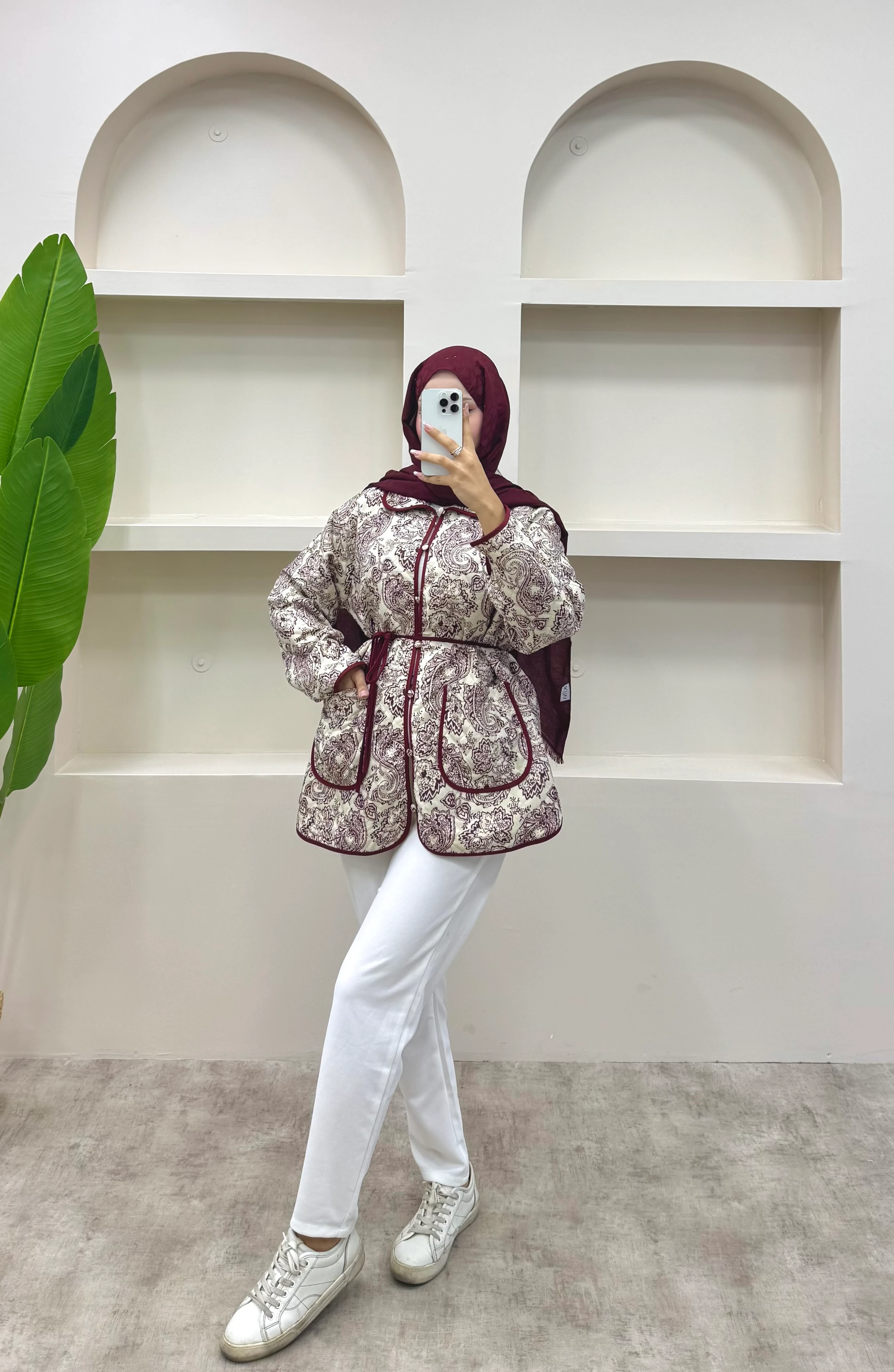 Biye Detaylı Etnik Desen Ceket 