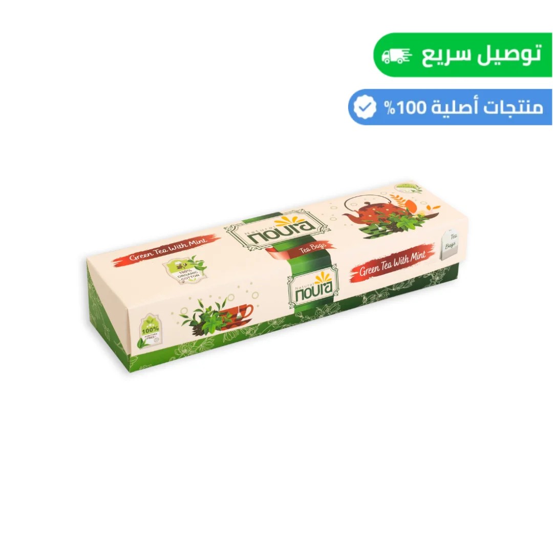 شاي أخضر بالنعناع 25 أكياس