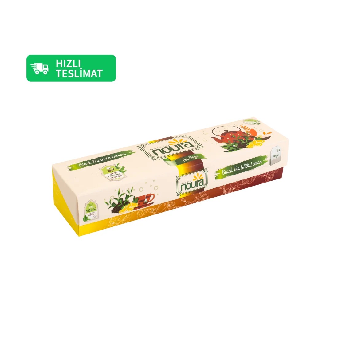 Limonlu Siyah Çay 25 Adet Müslin Poşet  | Bağışıklık Çayı