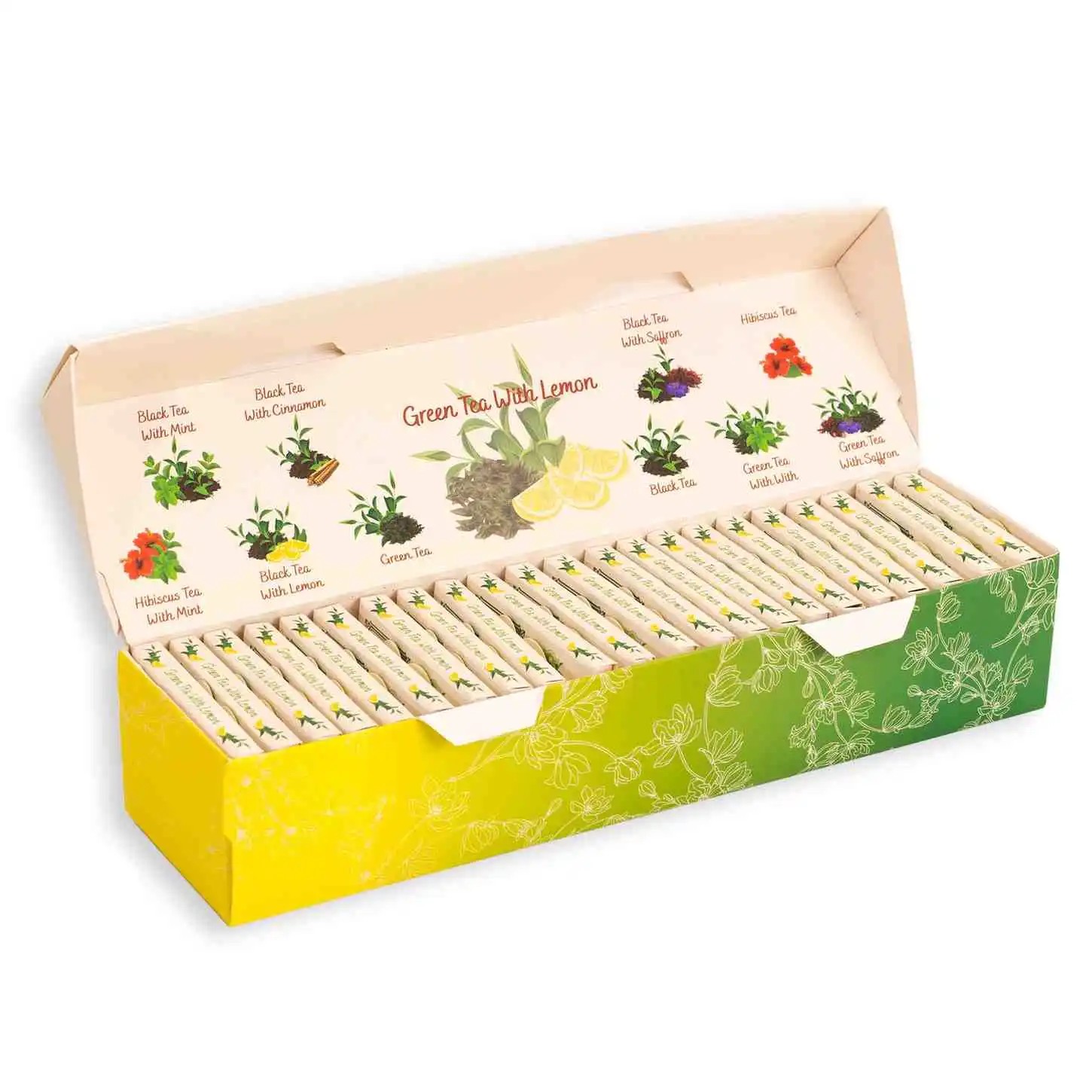 Green Tea With Lemon 25 Cotton Tea Bags