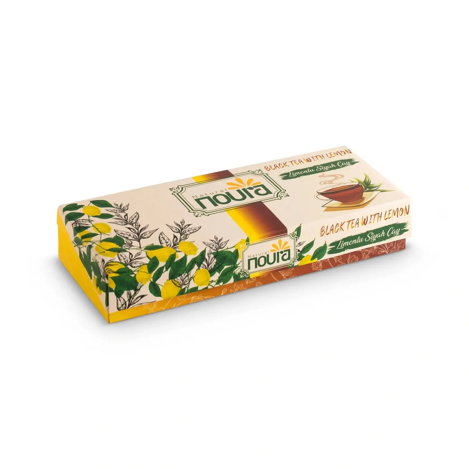 Black Tea With Lemon - 10 Cotton Tea Bags