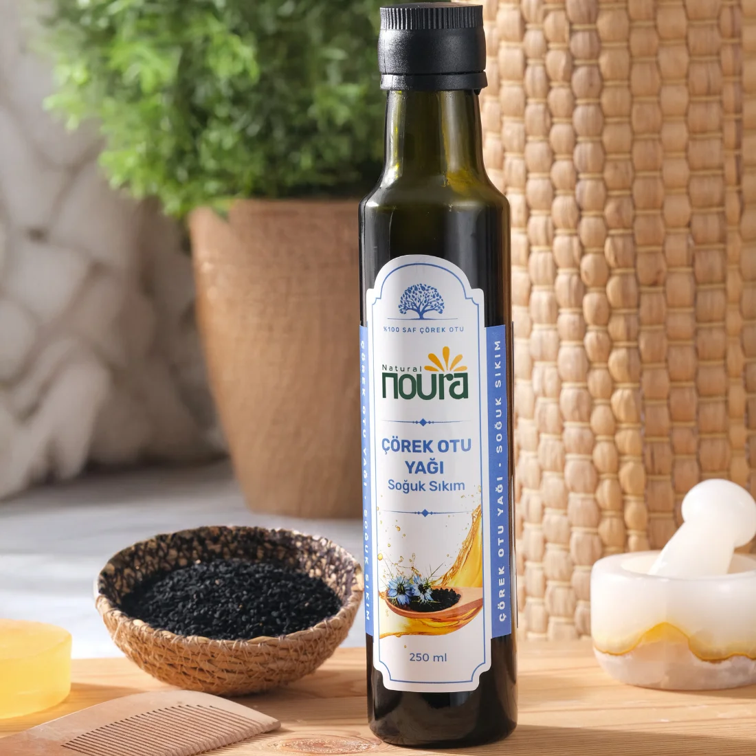 Organik Çörekotu Yağı 250 ml - %100 Doğal -Soğuk Sıkım - Yerli Tohum 