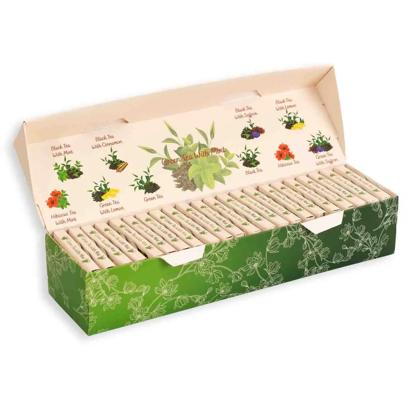 Green Tea With Mint - 25 Cotton Tea Bags
