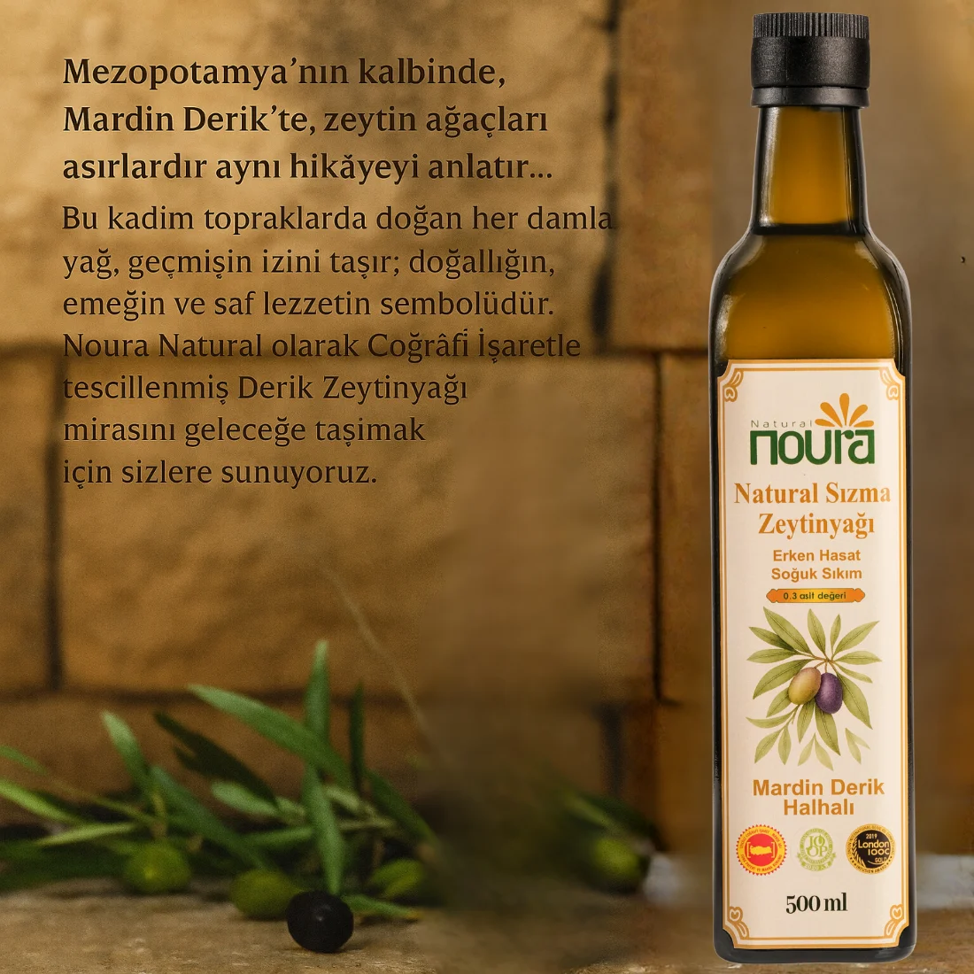 Soğuk Sıkım Zeytinyağı 500 ml