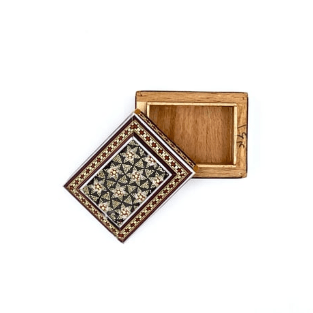 Sedef Kutu Boş Hatem Mücevher Kutusu Ebat  ( 7 x 5 cm )