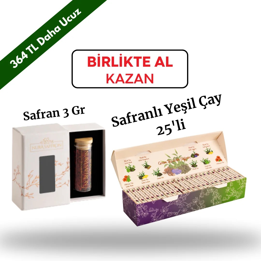 Kampanya Paketi ( Safran 3 Gr + Safranlı Yeşil Çay 25'li)