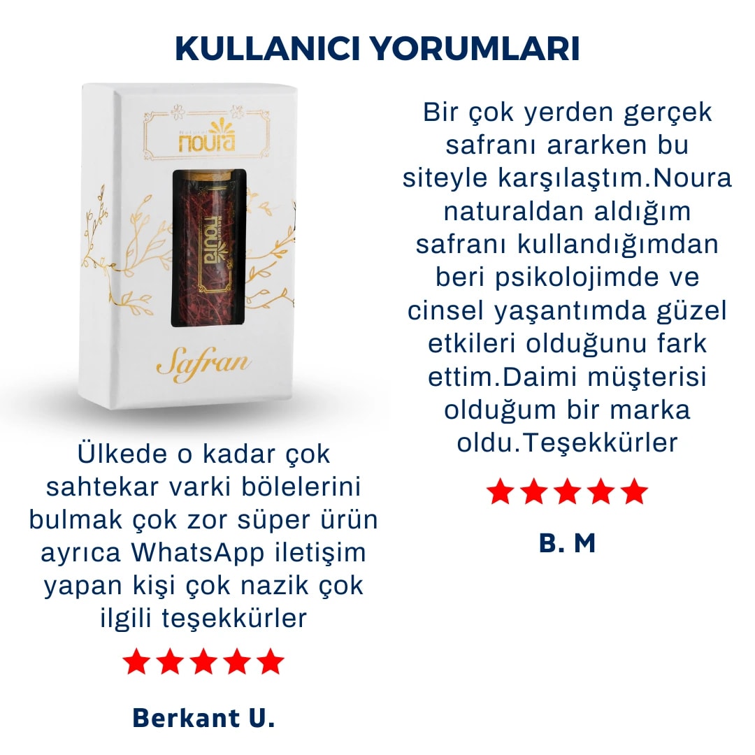 İran Safranı 3 Gr A+ Kalite