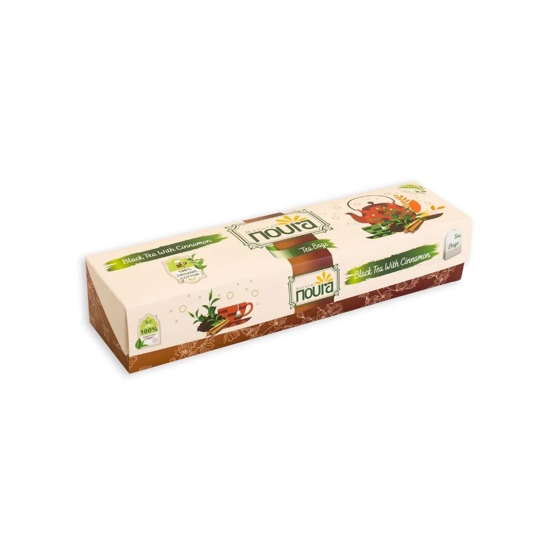 Black Tea With Cinnamon - 25 Cotton Tea Bags