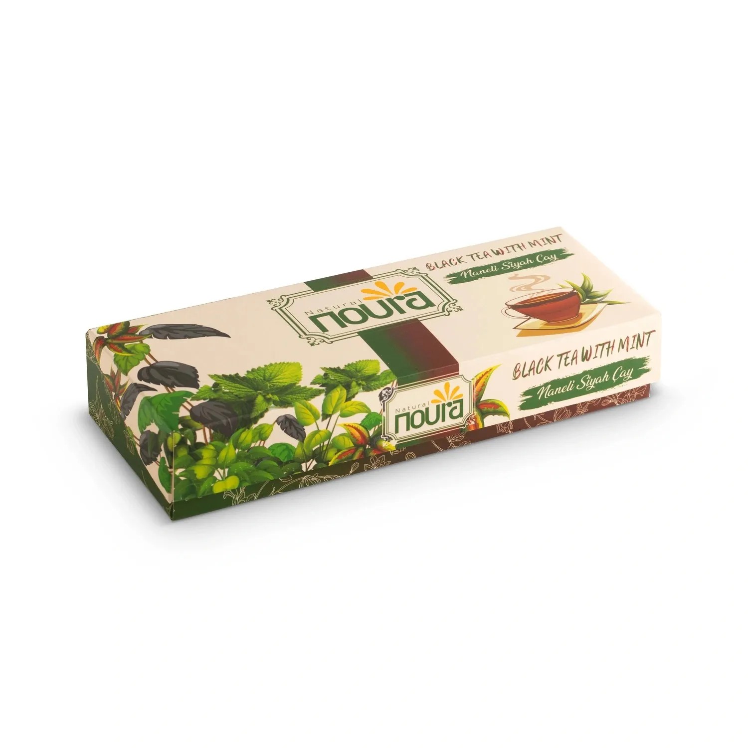 Black Tea With Mint - 10 Cotton Tea Bags