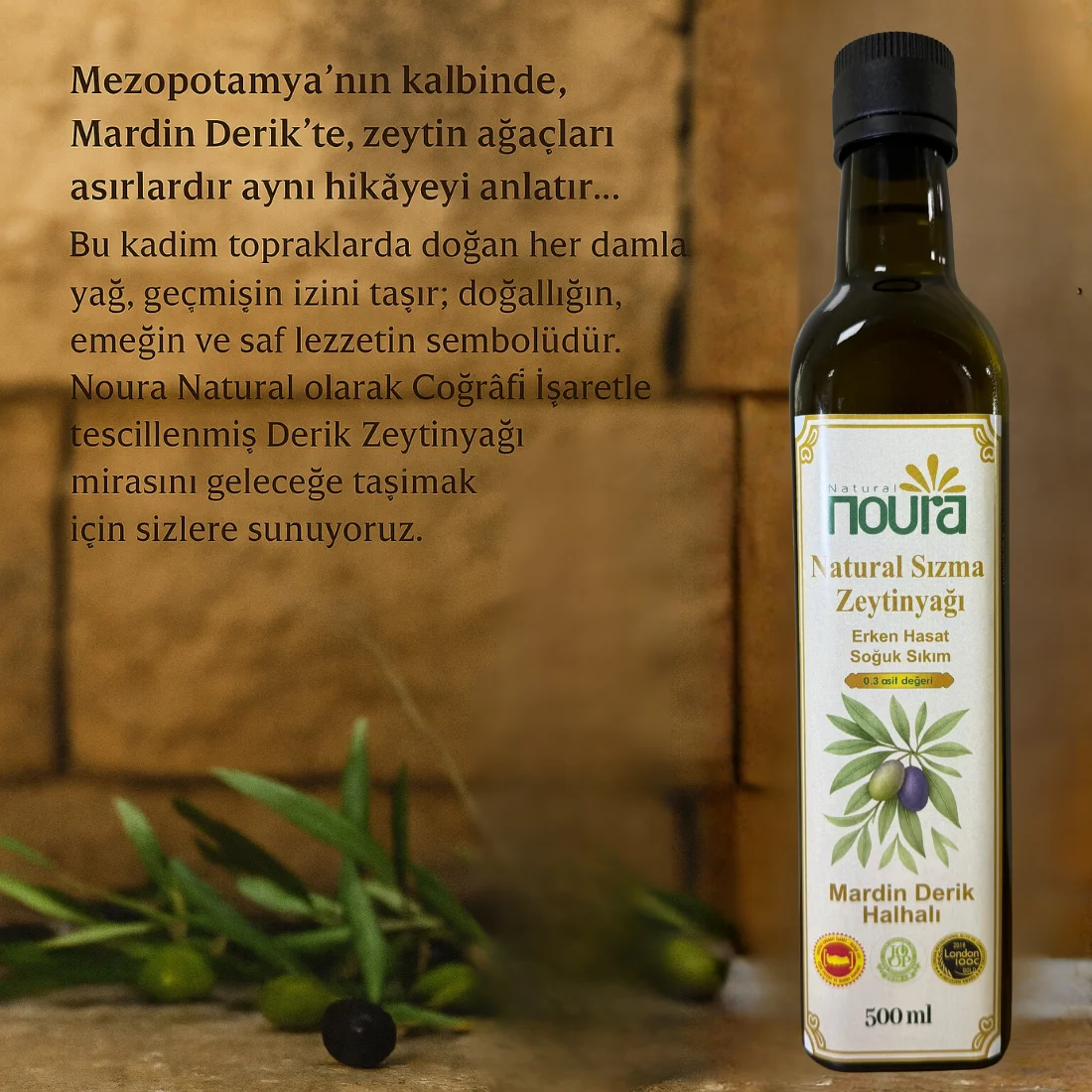 Soğuk Sıkım Zeytinyağı 500 ml
