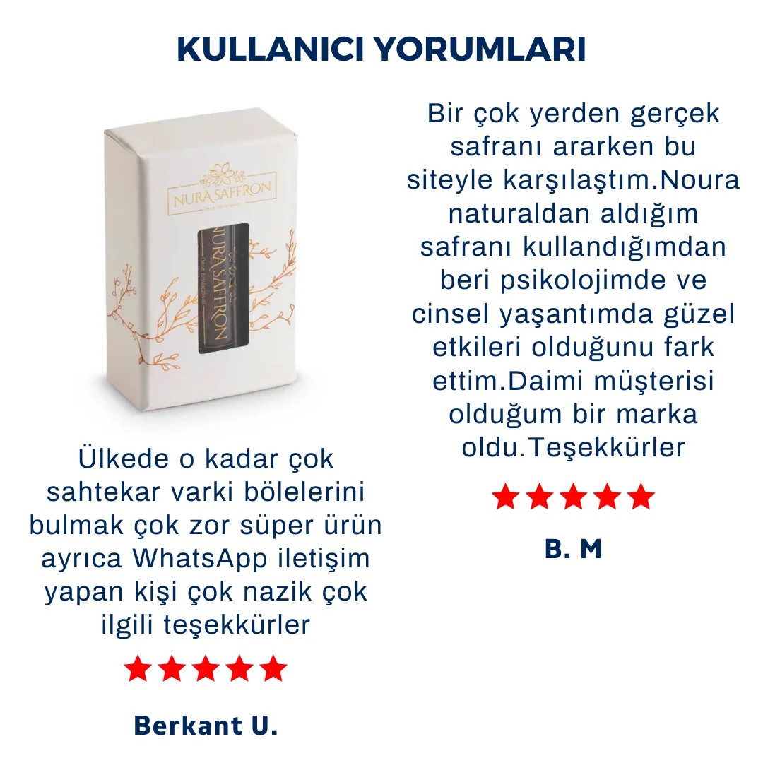 İran Safranı 3 Gr A+ Kalite