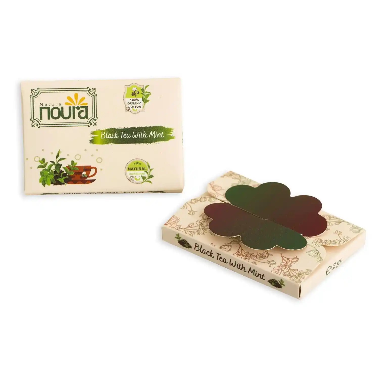 Black Tea With Mint - 25 Cotton Tea Bags