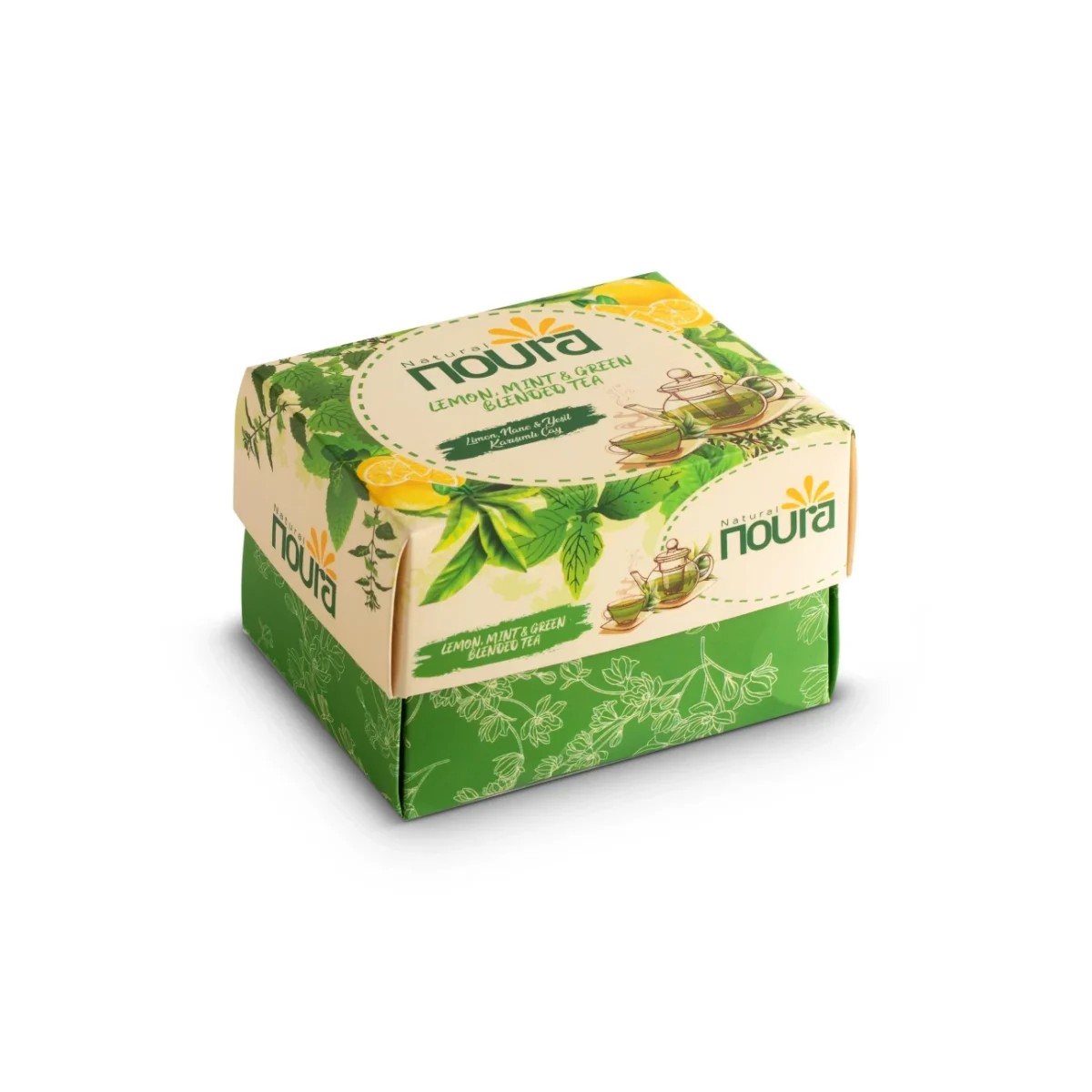 شاي أخضر بالليمون والنعناع 100 جرام