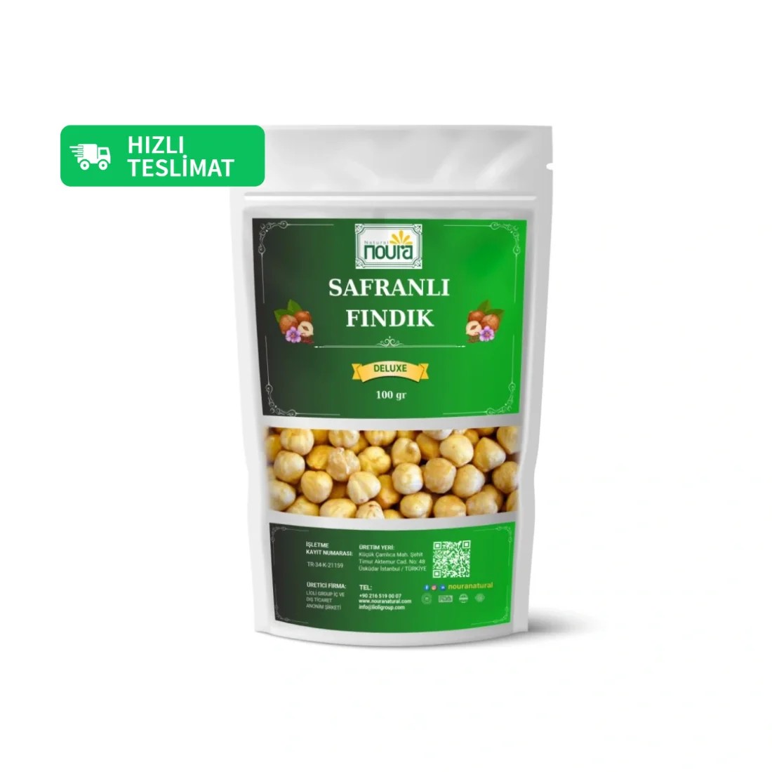 Safranlı Fındık 100 Gr