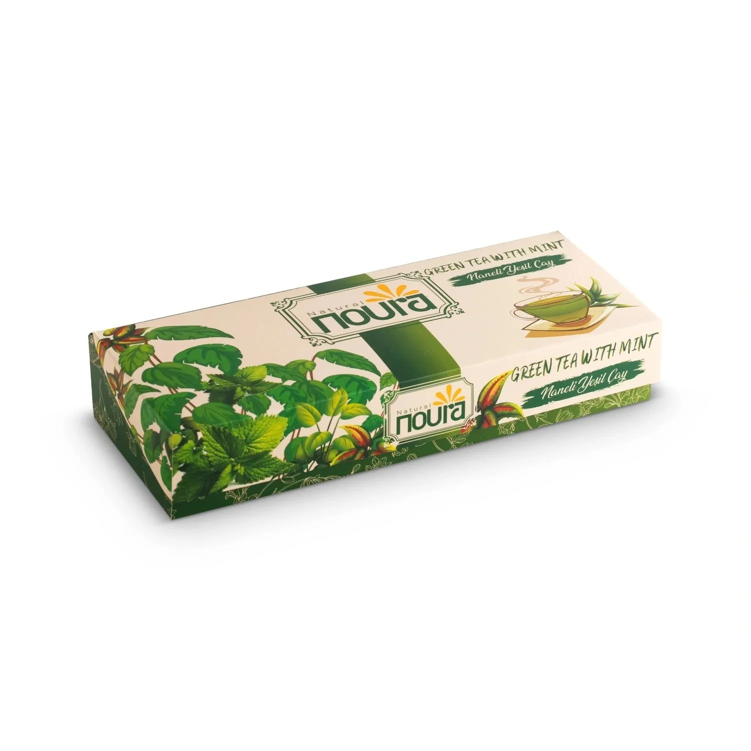 Green Tea With Mint - 10 Cotton Tea Bags