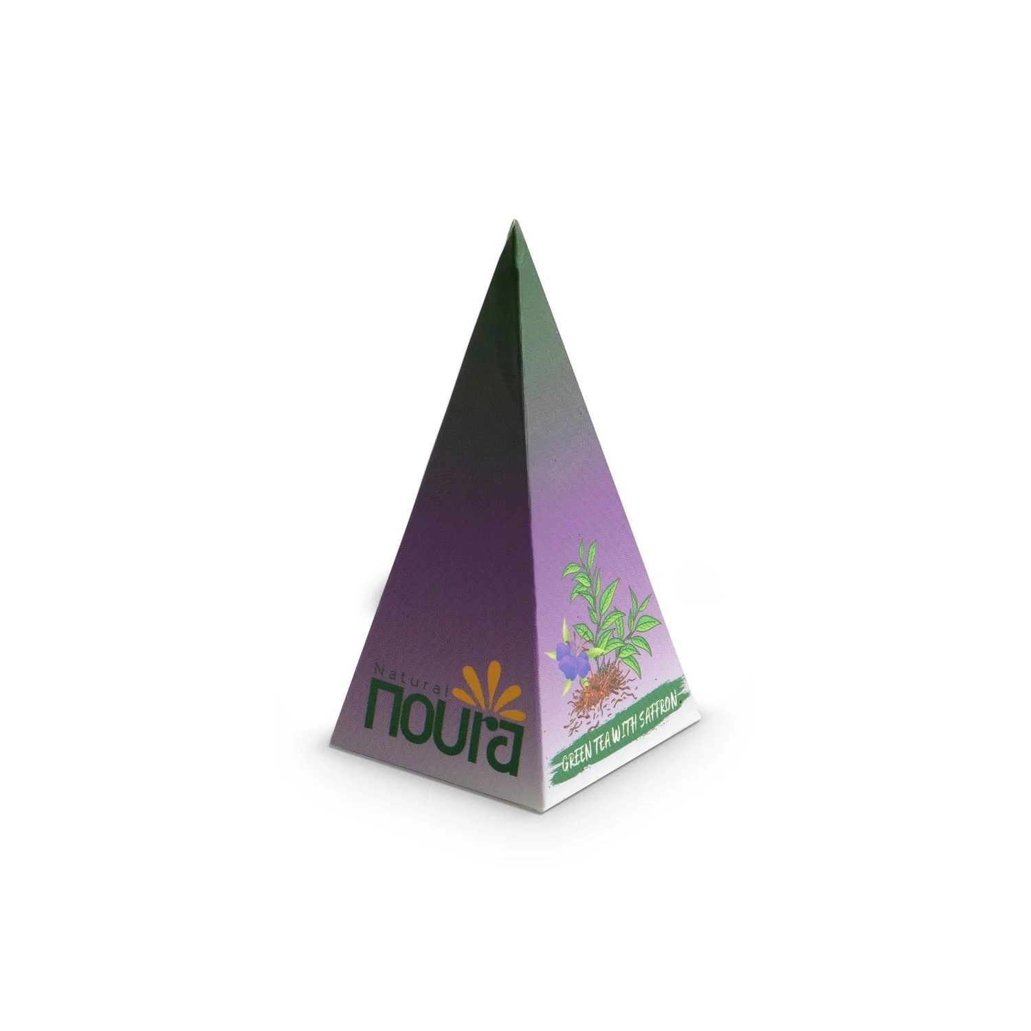 Green Tea With Saffron - 10 Cotton Tea Bags
