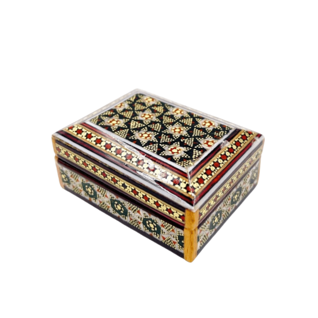 Sedef Kutu Boş Hatem Mücevher Kutusu Ebat  ( 7 x 5 cm )