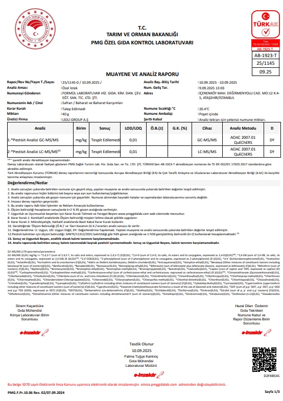 İran Safranı 3 Gr A+ Kalite