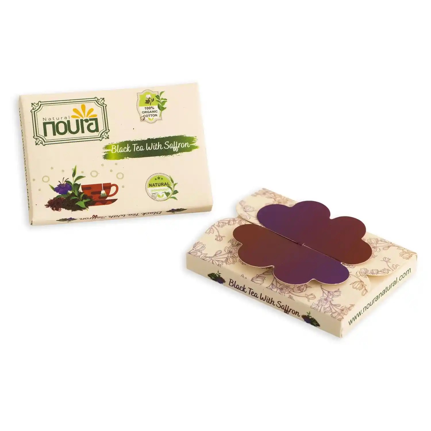 Black Tea With Saffron - 25 Cotton Tea Bags