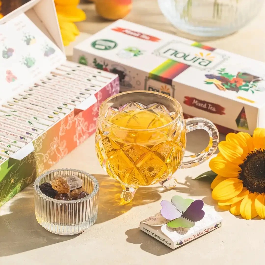 شاي أخضر بالزعفران 10 أكياس