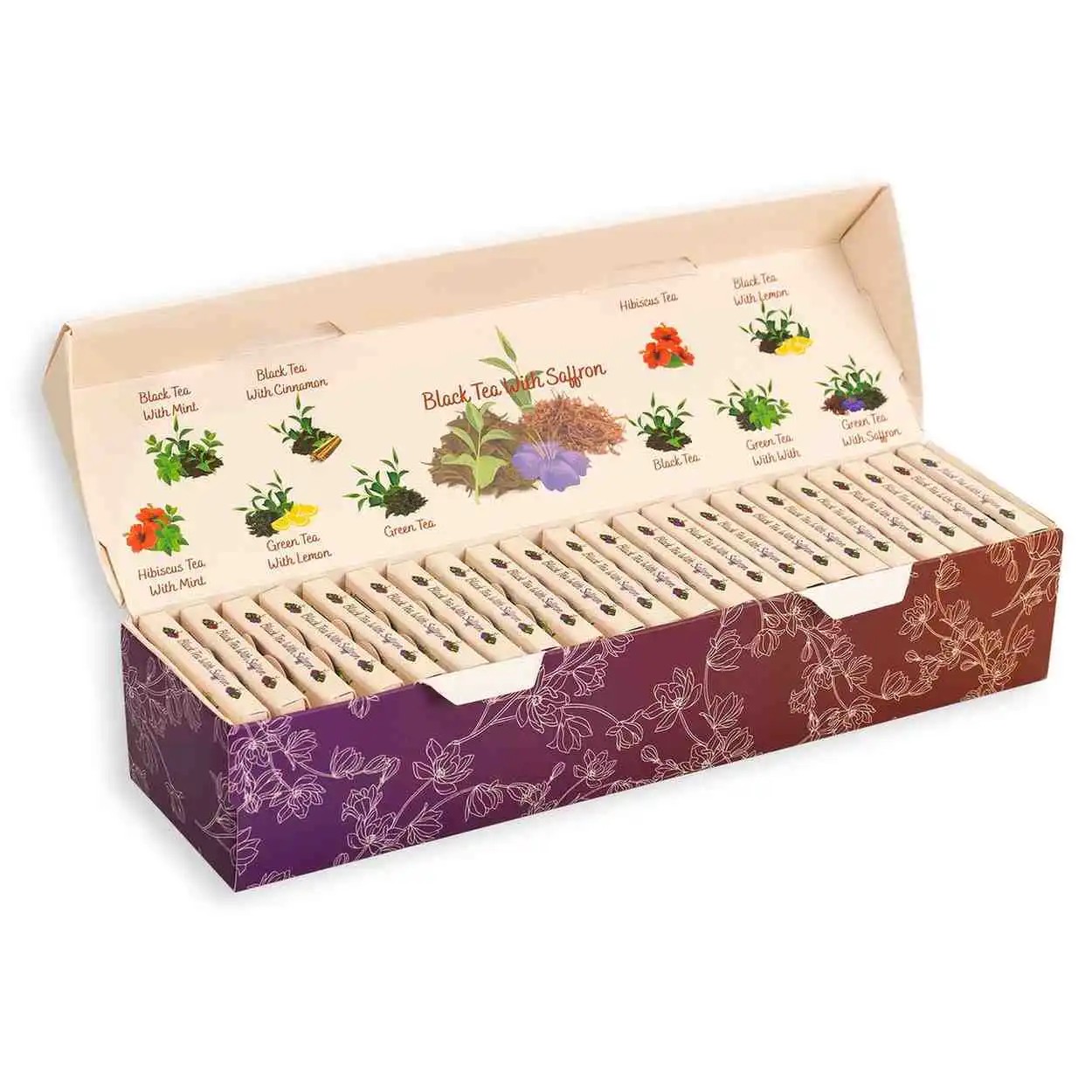 Black Tea With Saffron - 25 Cotton Tea Bags