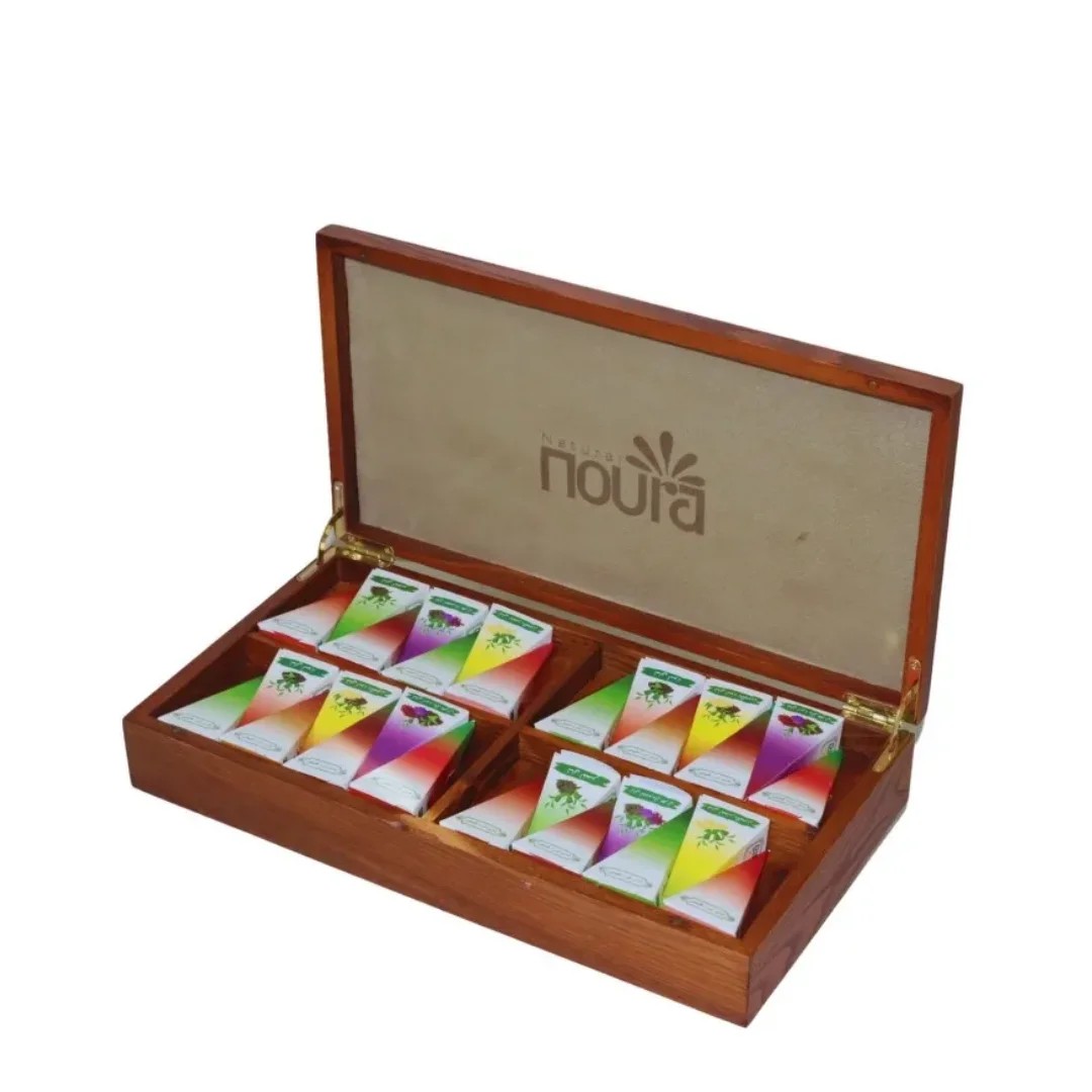 Luxury Wooden Tea Box – 40 Tea Bags