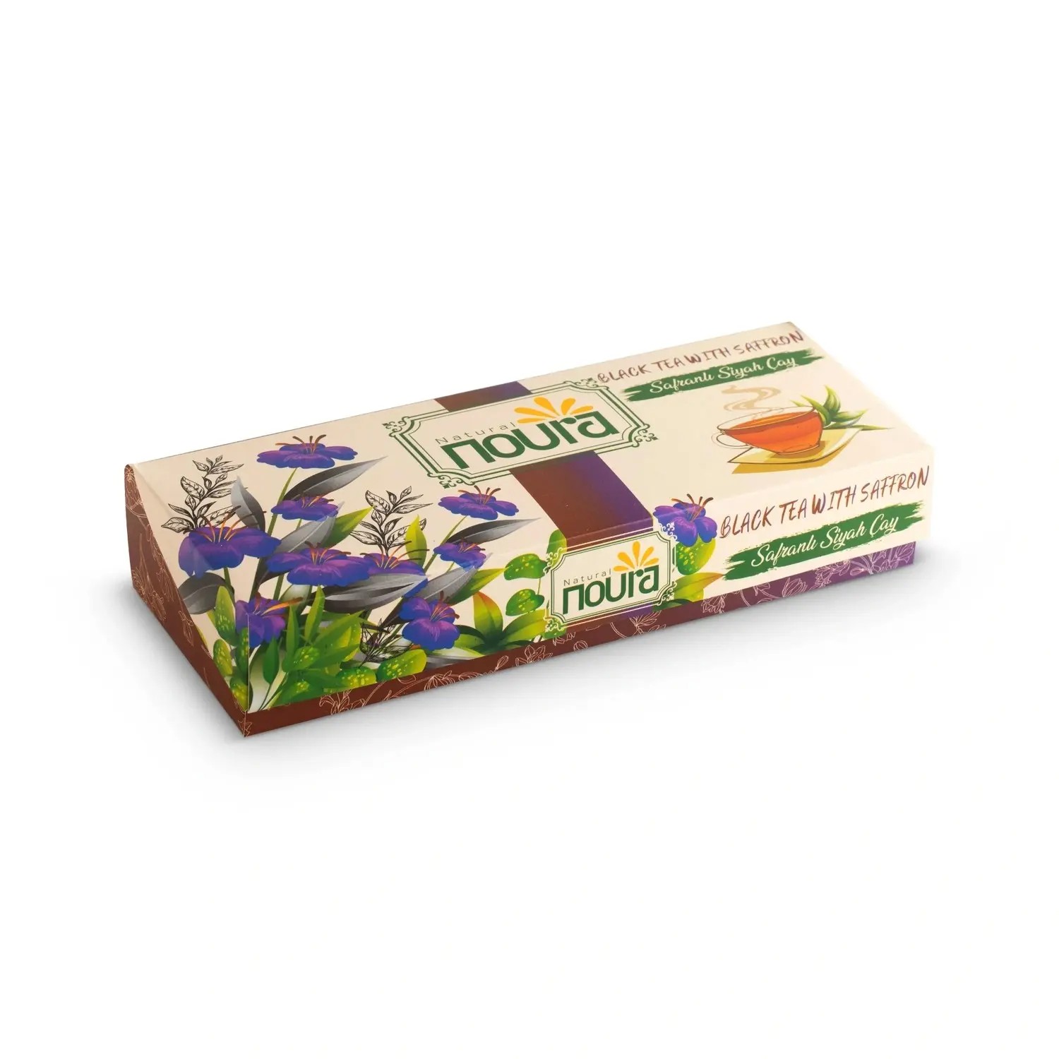 Black Tea With Saffron - 10 Tea Cotton Bags