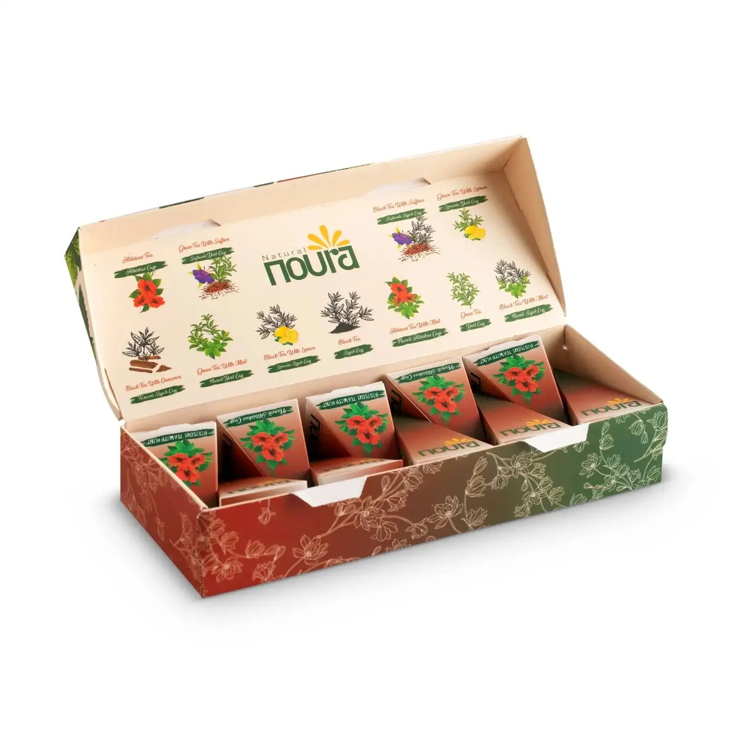 Hibiscus Tea With Mint - 10 Cotton Tea Bags