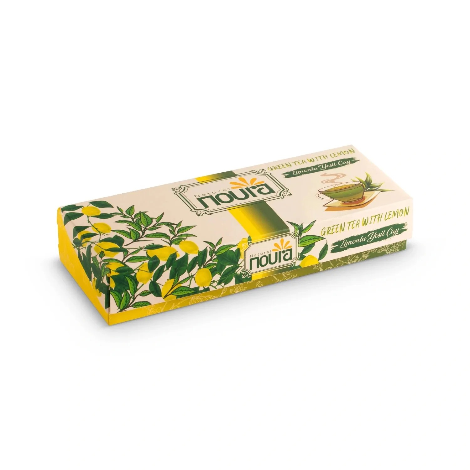 Green Tea With Lemon - 10 Cotton Tea Bags
