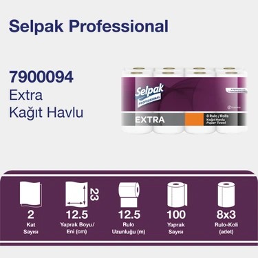 Selpak Professional Extra Havlu 8'li