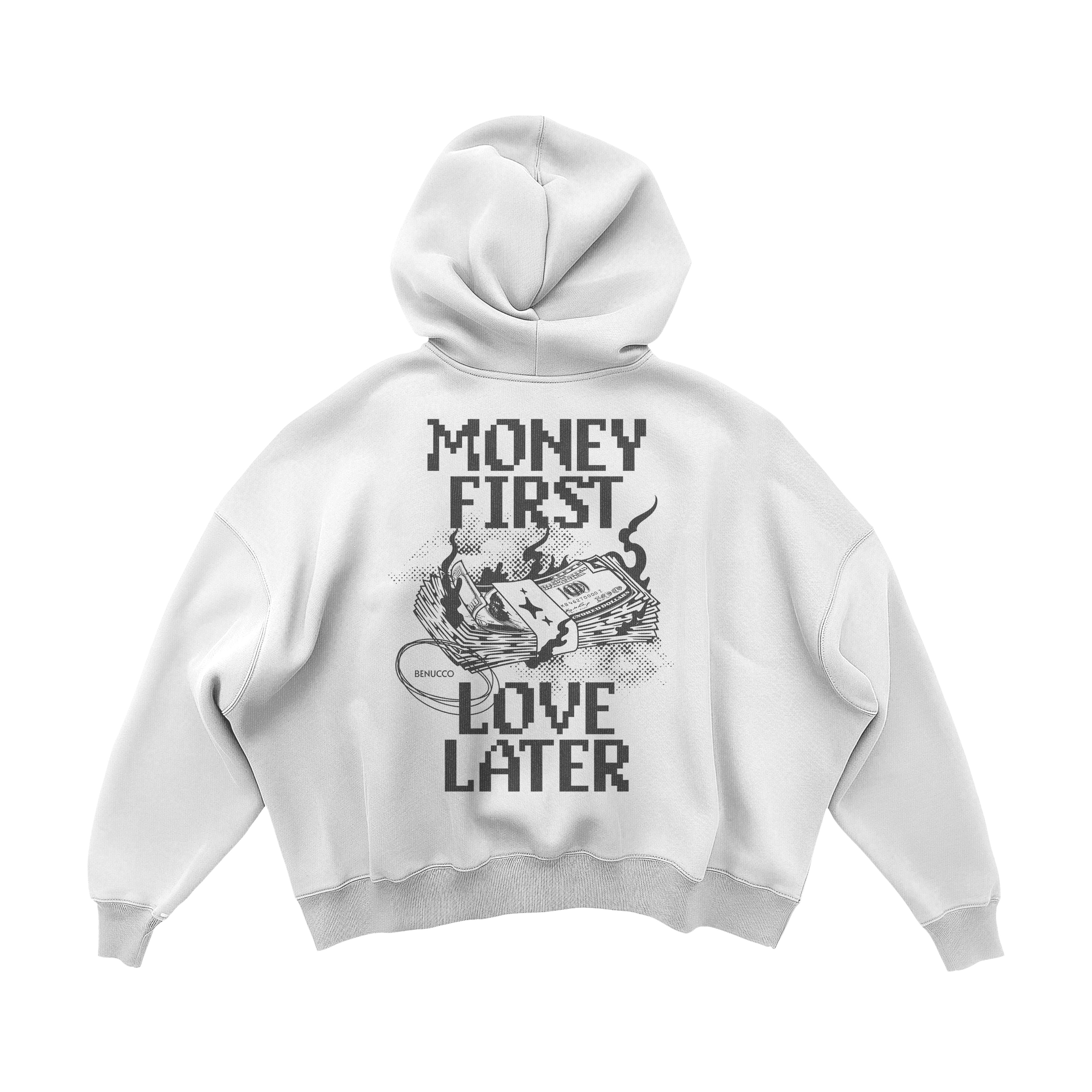 Money First Love Later Oversize Hoodie