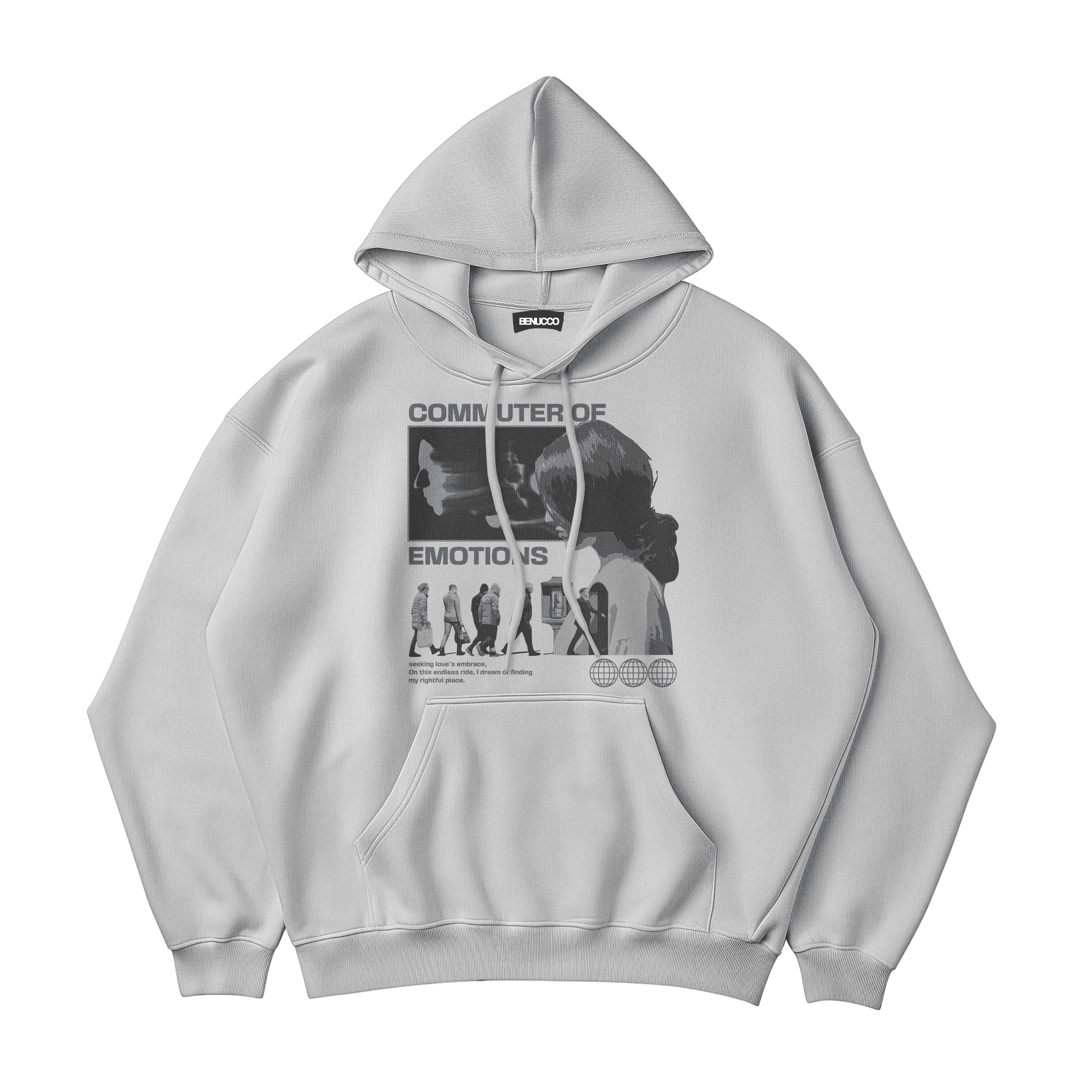 Commuter of Emotions Oversize Hoodie