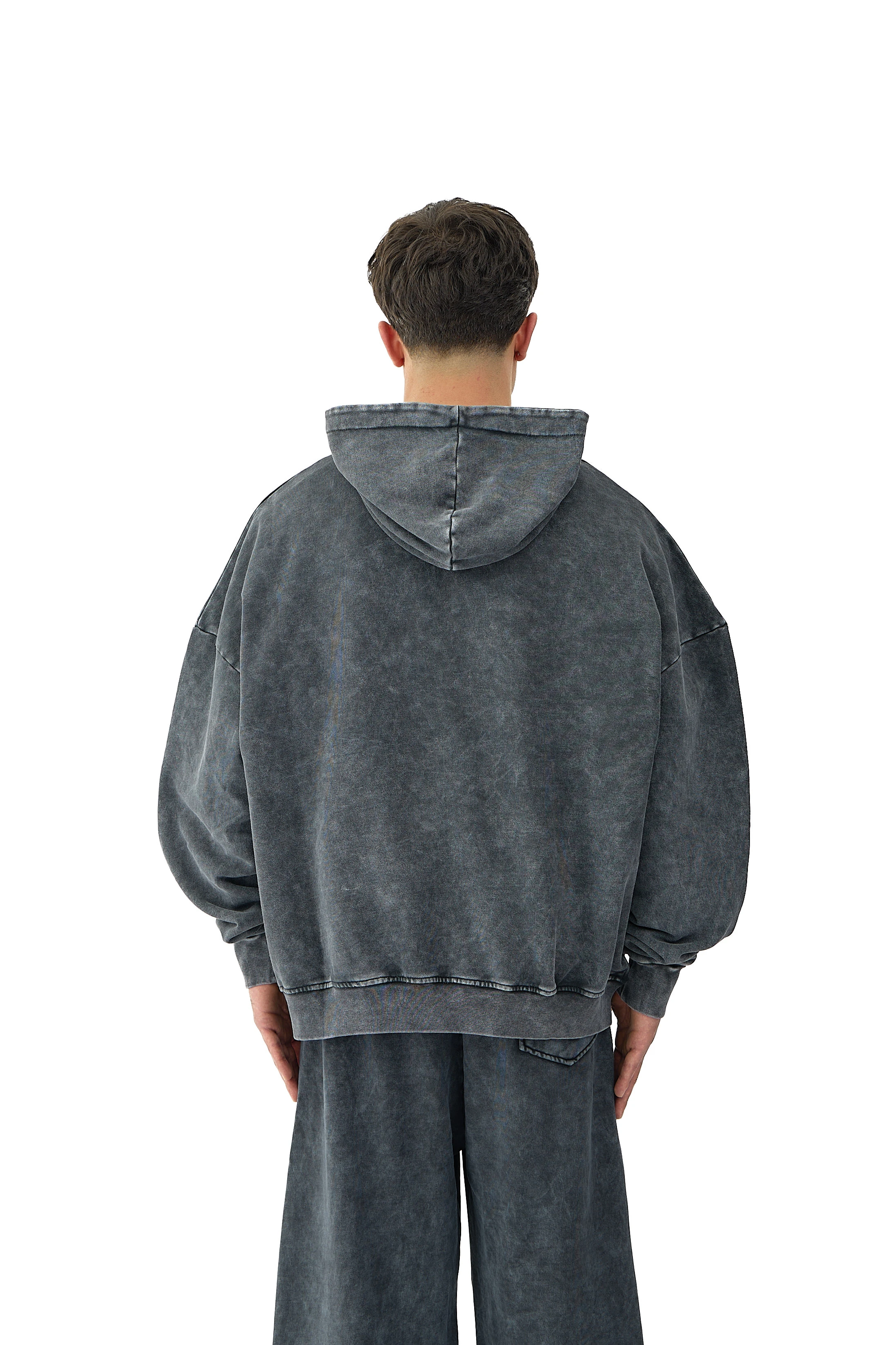  Oil Washed Yıkamalı Oversize Hoodie