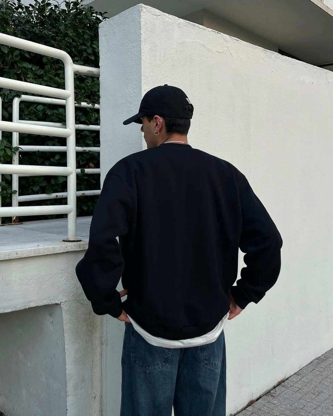 Homme Baskı Detaylı Oversize Sweatshirt 