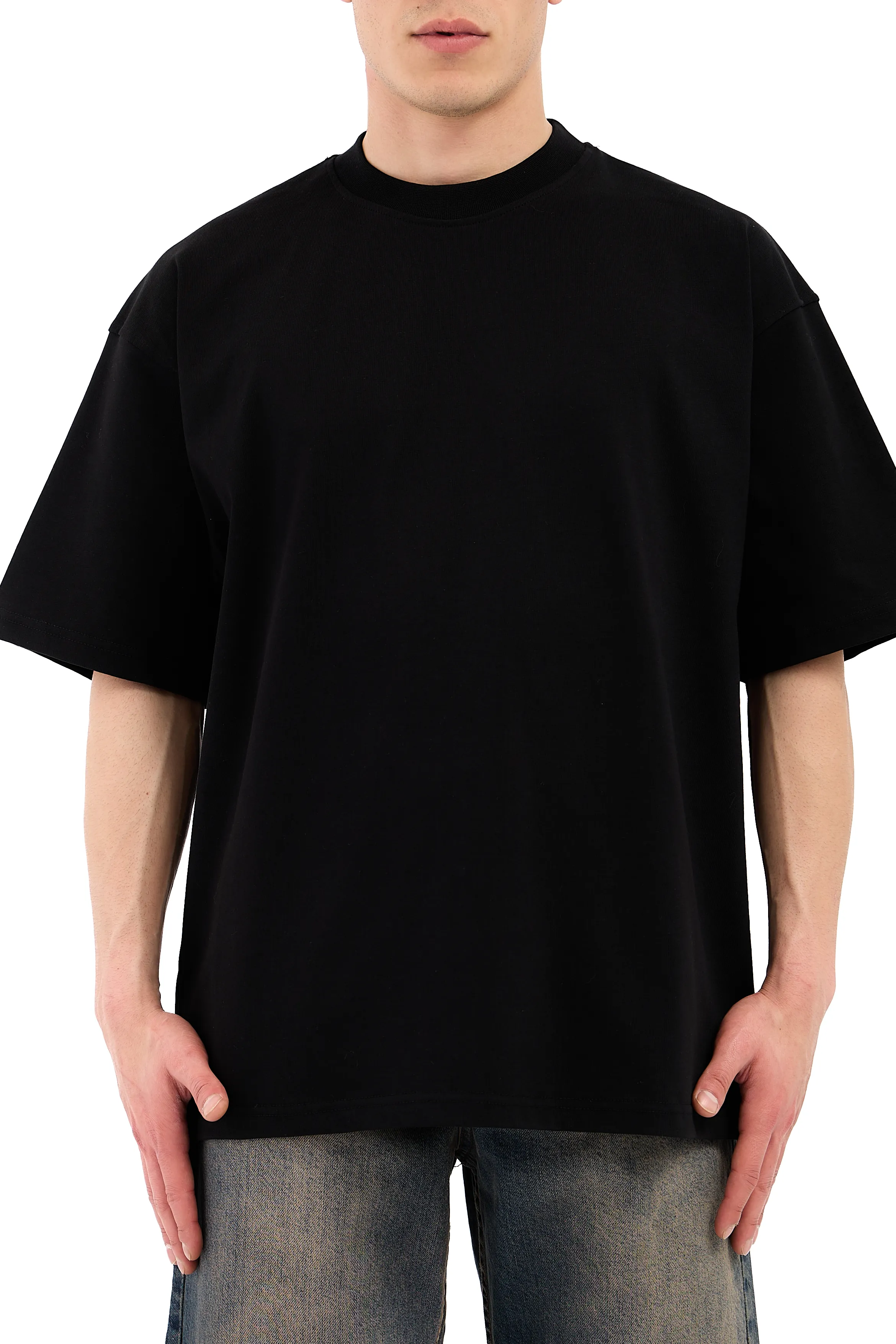 Premium Basic Oversize Tişört - SİYAH