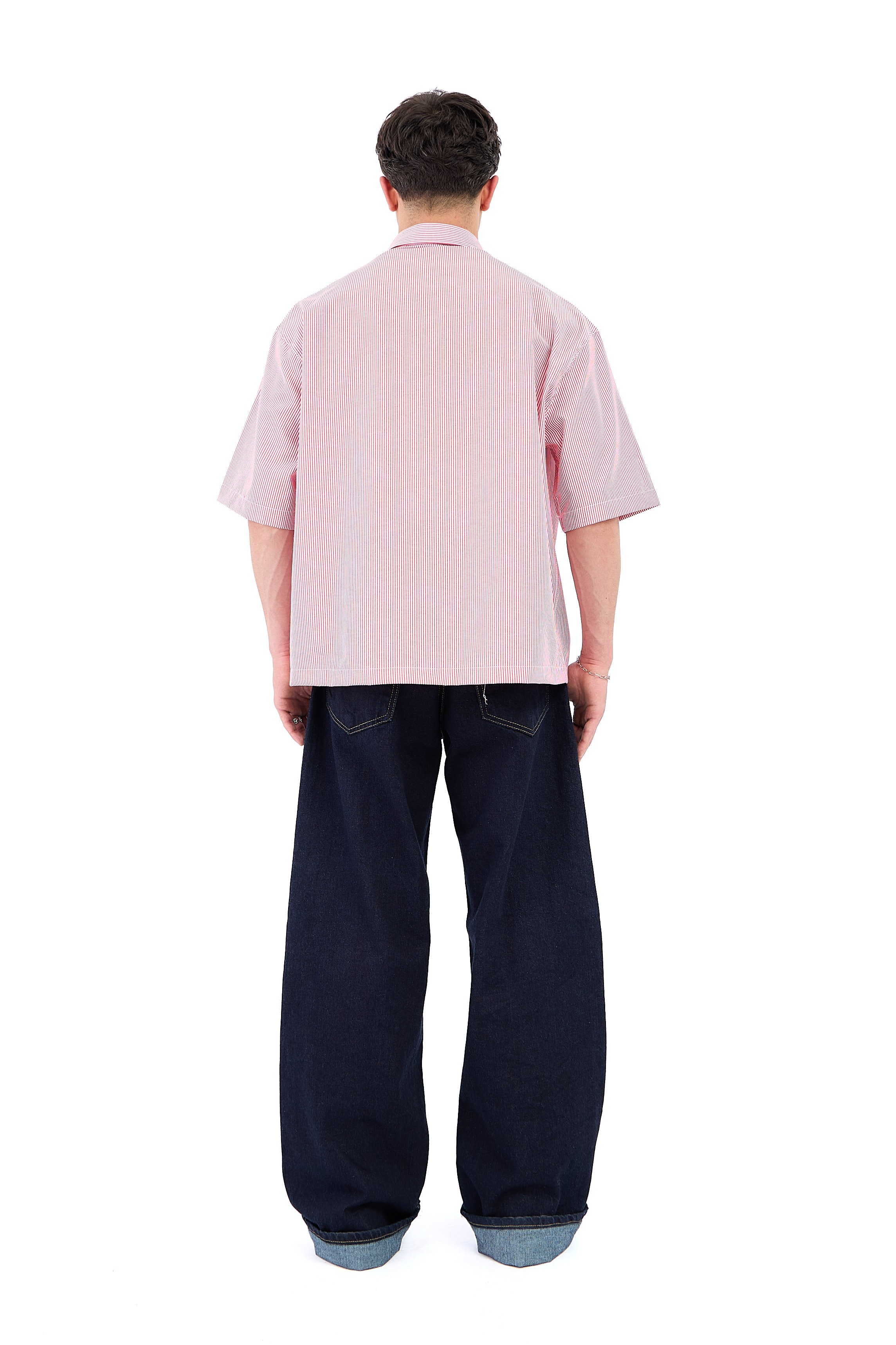 Premium Rins Yıkma Lacivert Baggy Jean 